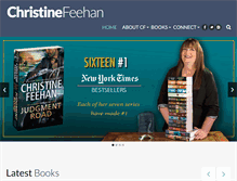 Tablet Screenshot of christinefeehan.com